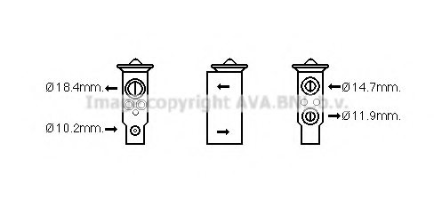 PRASCO DN1389 Expansion Valve, air conditioning